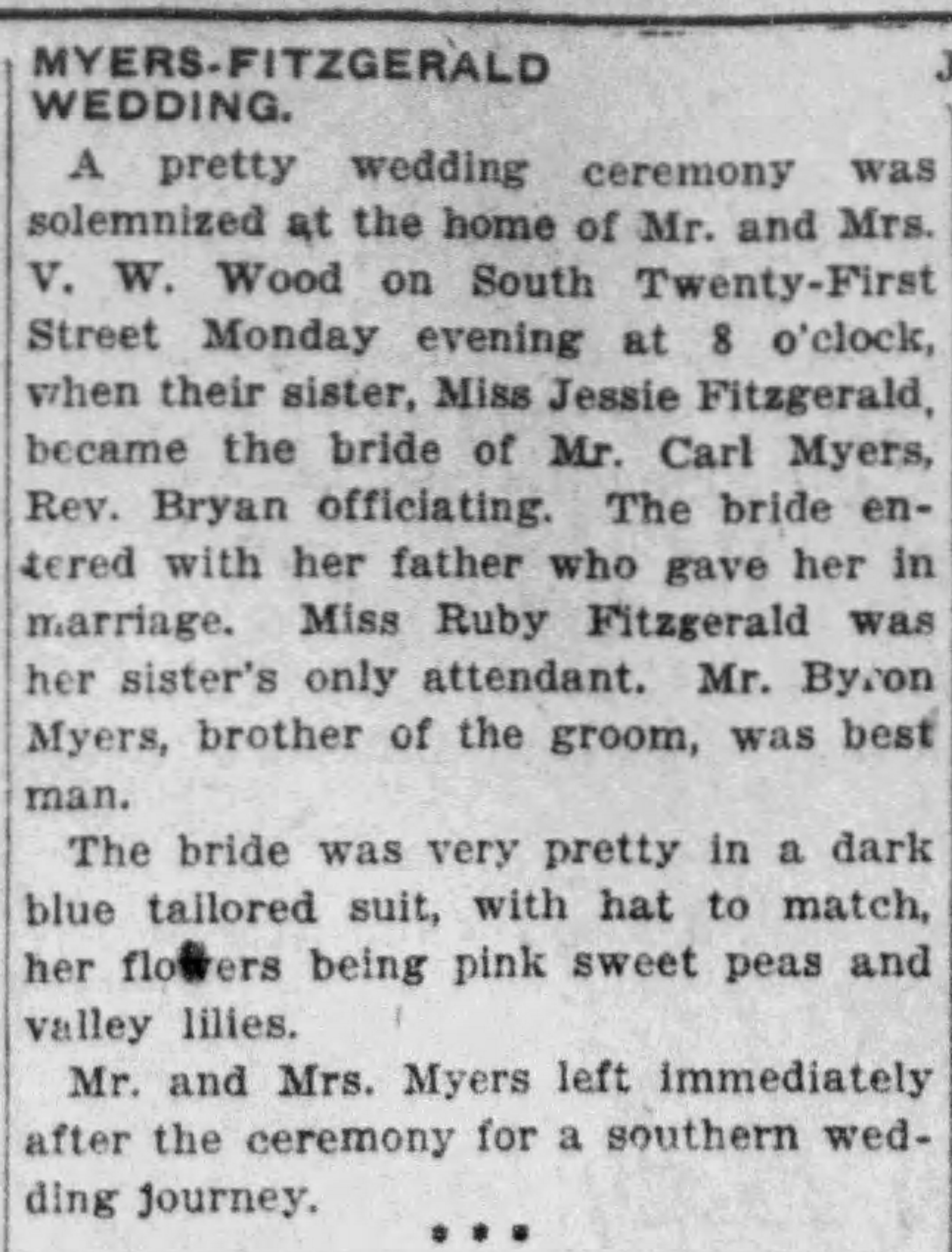 Jessie Fitsgerald-Carl Myers